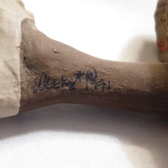 VINTAGE DADDY LONG LEGS OMA GREEN ETHNIC DOLL - Picture 4 of 6